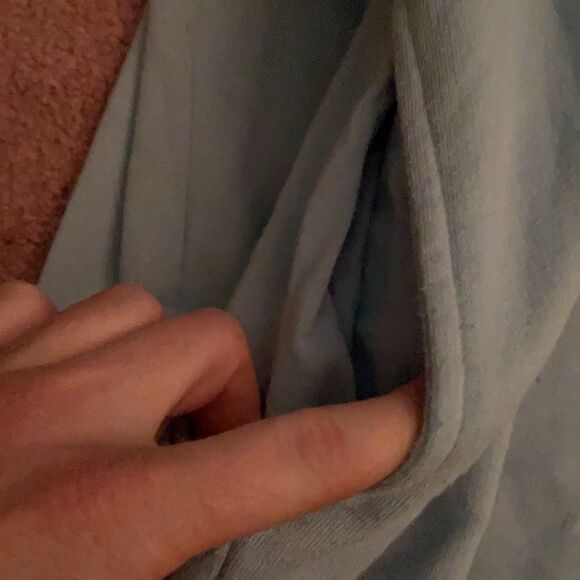 5/$25 DEAL VS PINK VARSITY QUARTER SNAP PULLOVER BLUE Sz Small - Picture 9 of 14